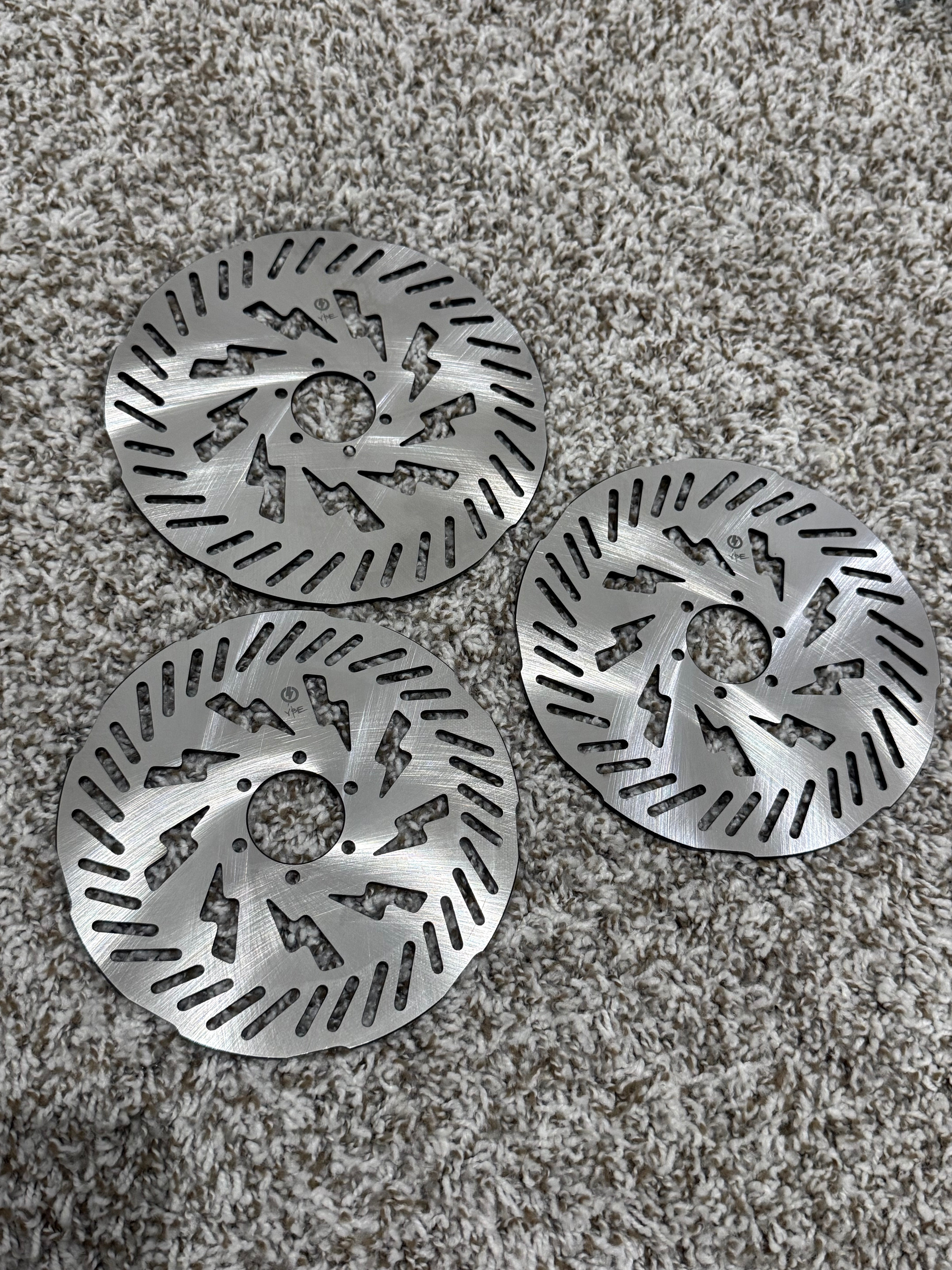 2 Custom 180mm or 190mm PIT BIKE thickness Rotors (Mx/Sx/Rsf fitment)