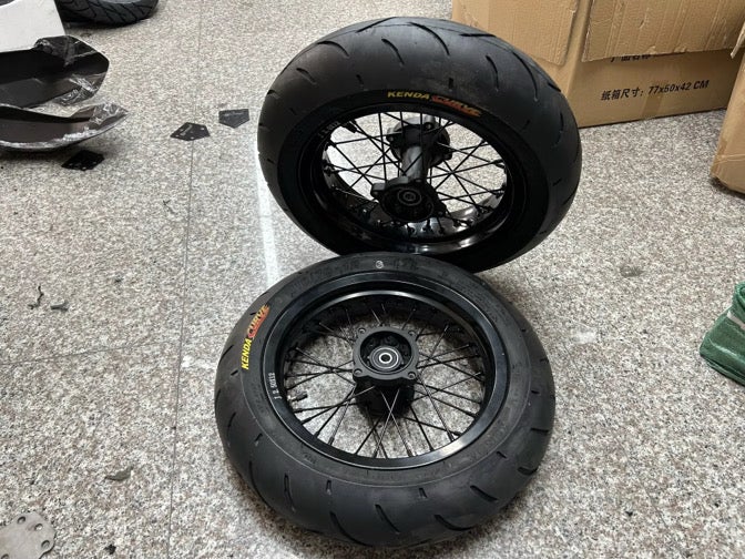 12" Blacked Out Wheel Set