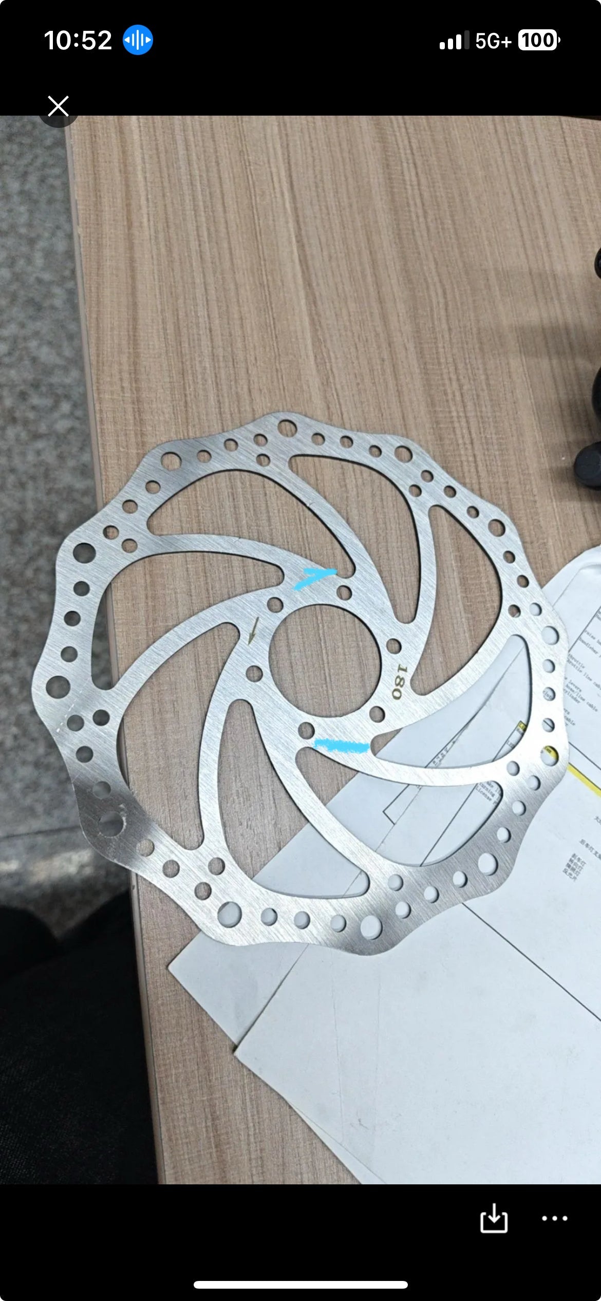 180mm Razor Wheel Brake Rotor (Zoom Thickness)