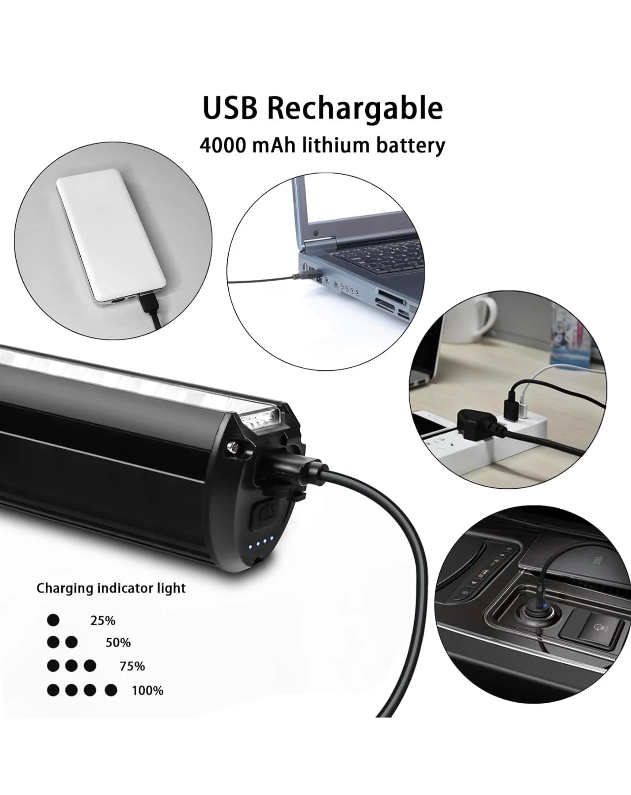 ESLNF Re-chargeable Large Bar Headlight