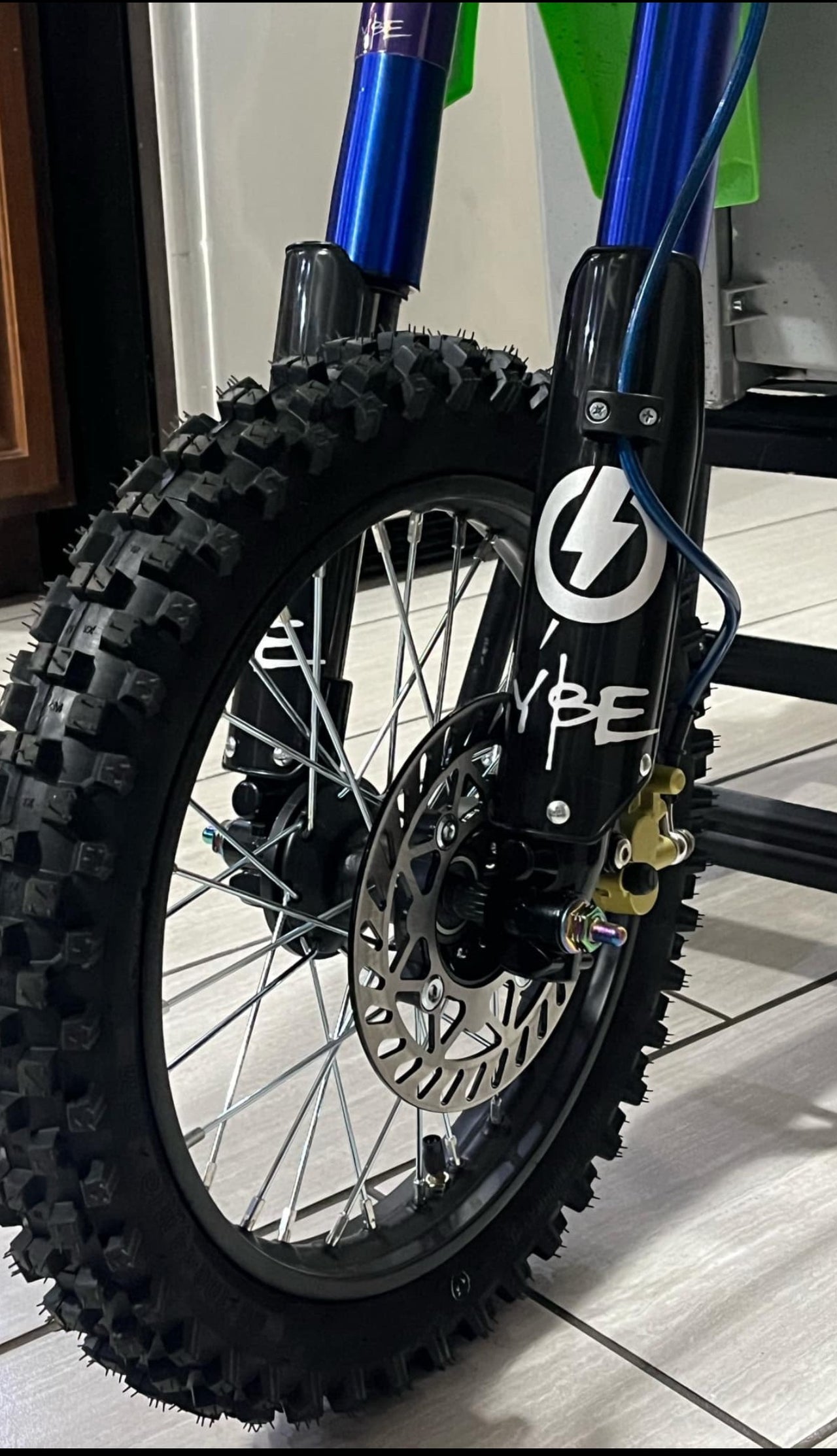 Front Pit Bike Brake w/ rotor (Standard Fork Tubes)