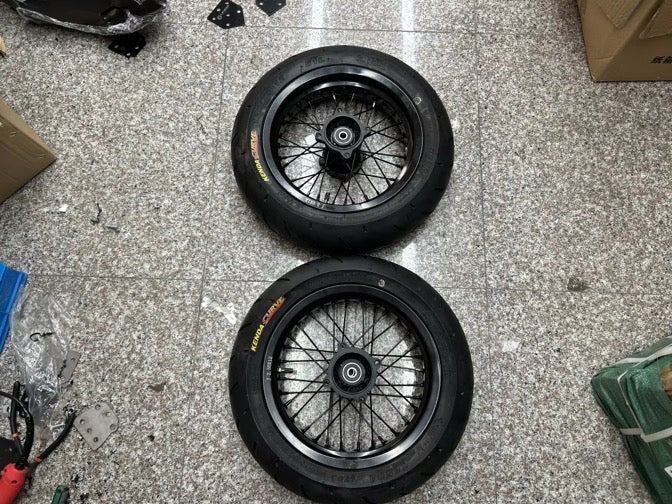 12" Blacked Out Wheel Set