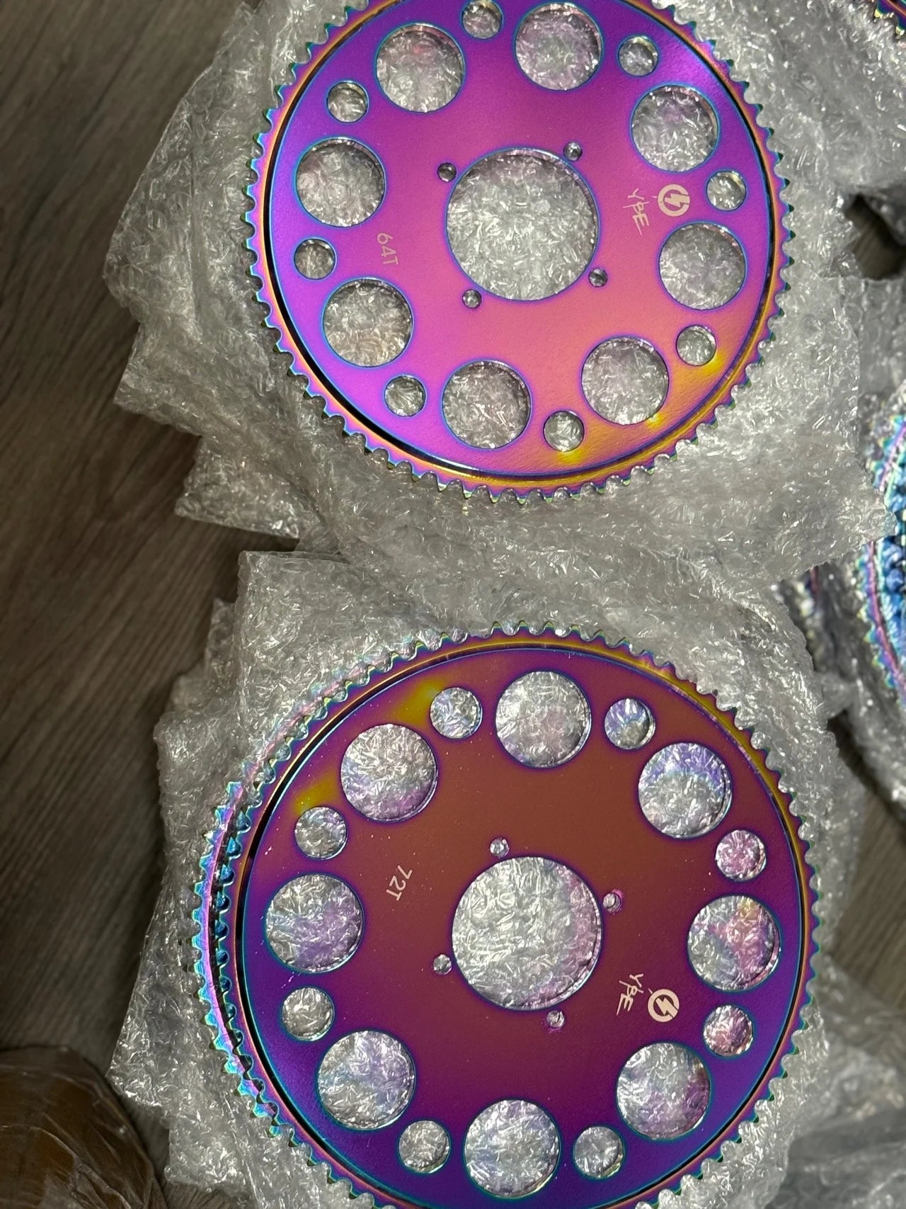 JetFuel Plated CNC Sprockets