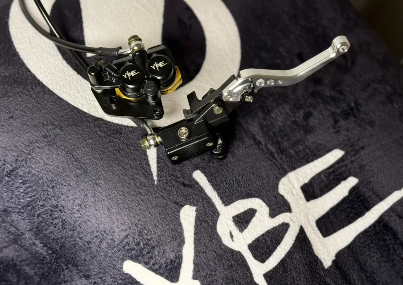 51mm Front Pit Brake Complete w/ CNCadjustable Handle (Double Adjustable Fork Tubes)