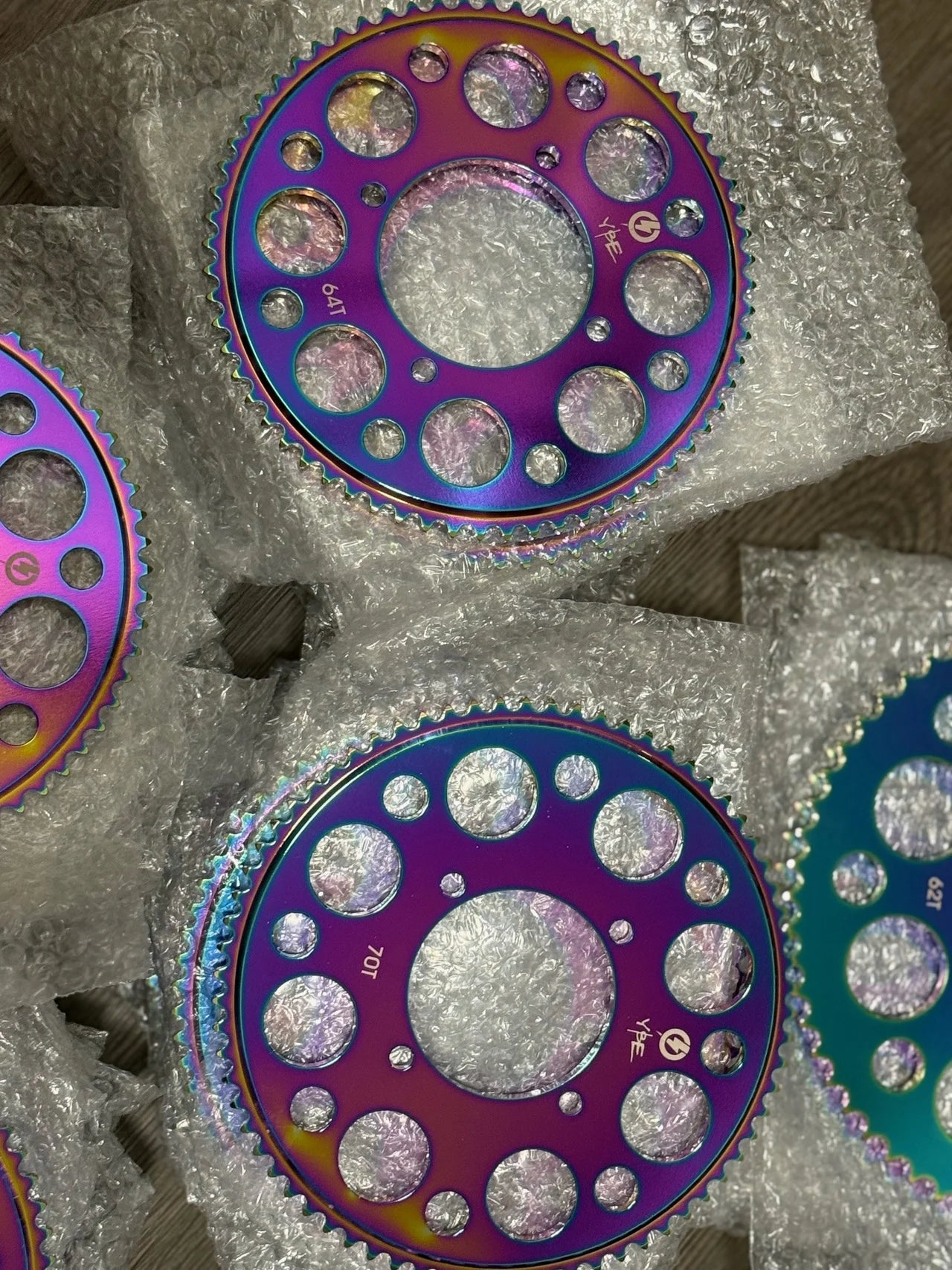 JetFuel Plated CNC Sprockets
