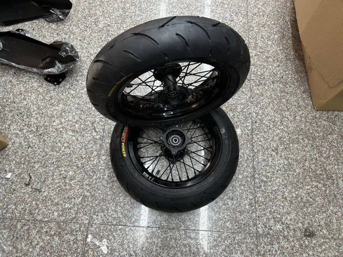 12" Blacked Out Wheel Set