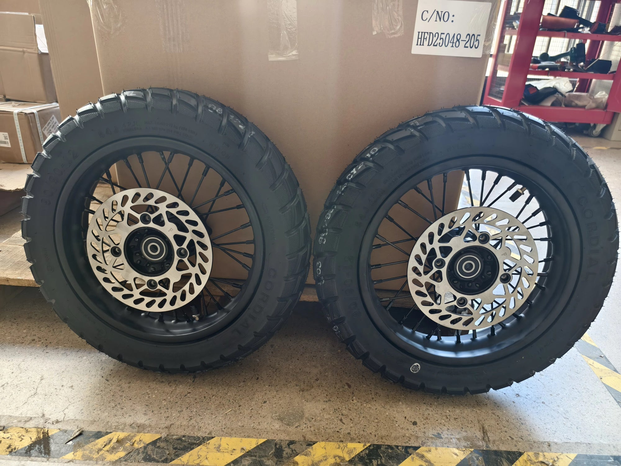 12" Blacked Out Wheel Set