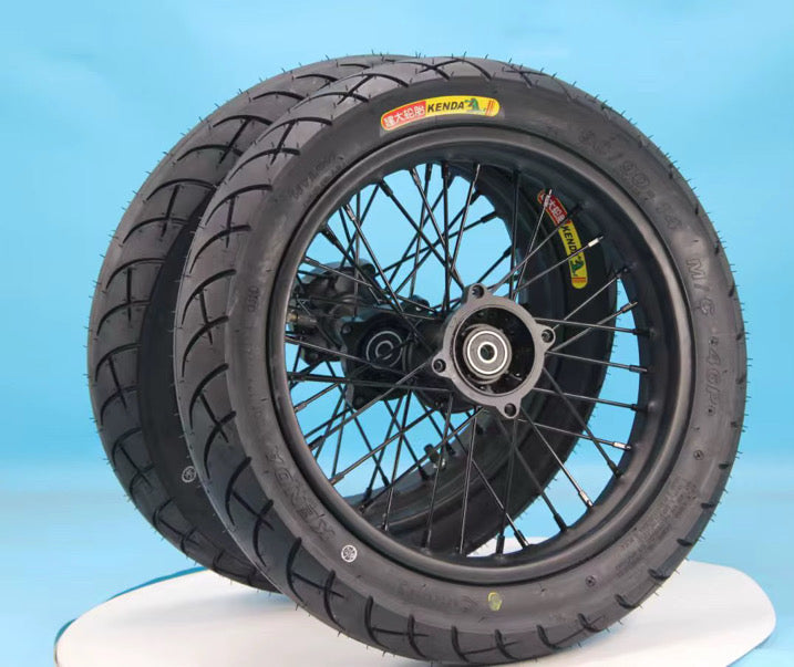 12" Blacked Out Wheel Set