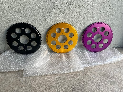45/48 Silver Triple Trees/Razor Wheel 35 Chain Kit