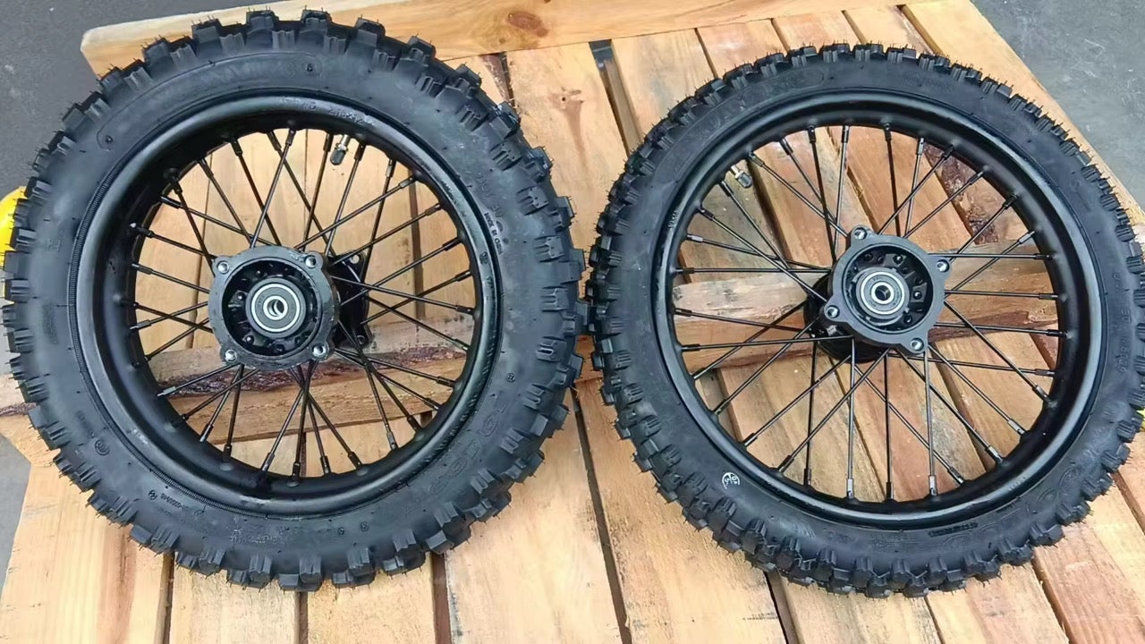 Standard Dirt 14/12 Pit Bike Wheel Set (ALL 5-7 Day Shipping!!)